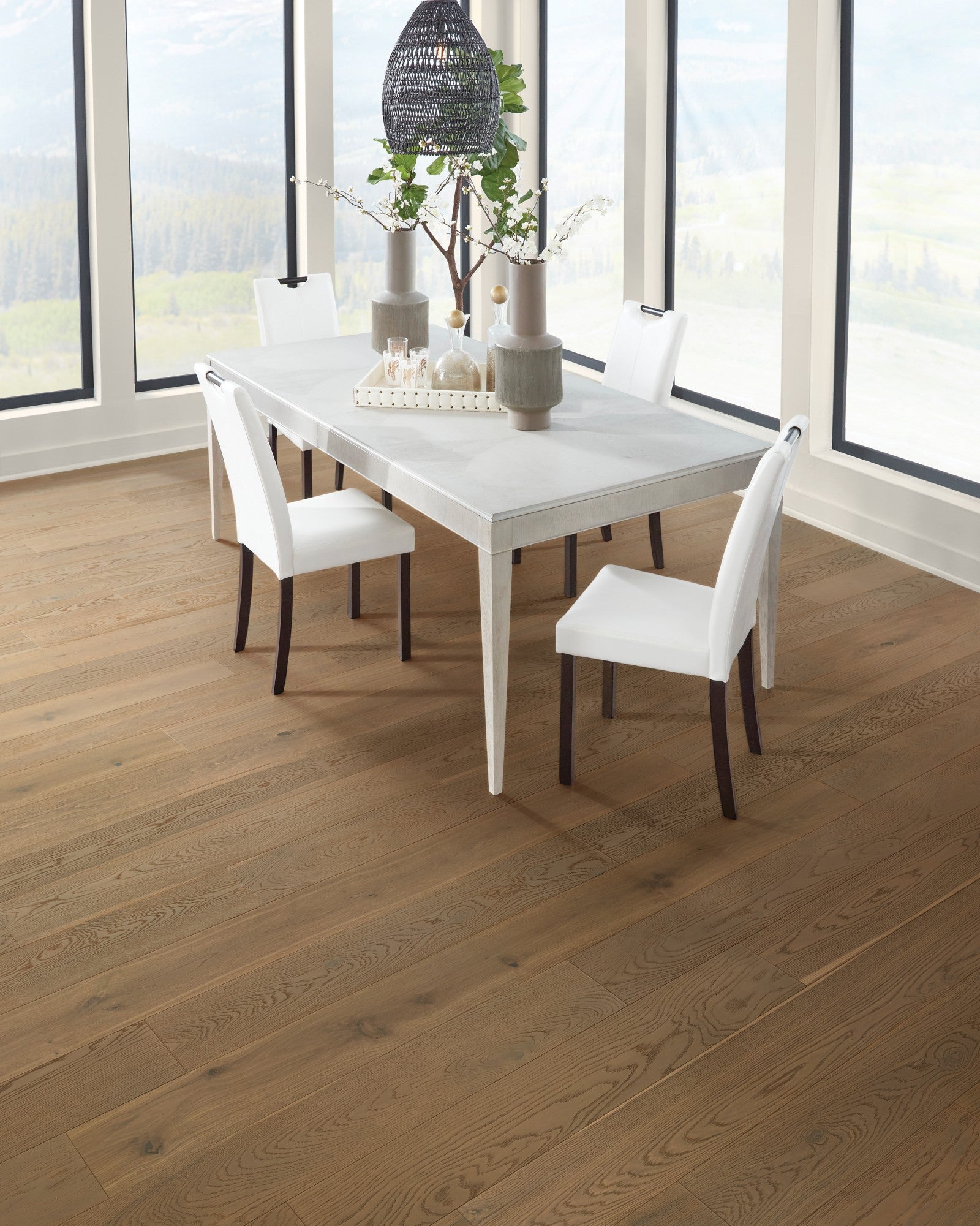 Mohawk Wyndham Farms in Wild Truffle Oak, Engineered Wood room scene