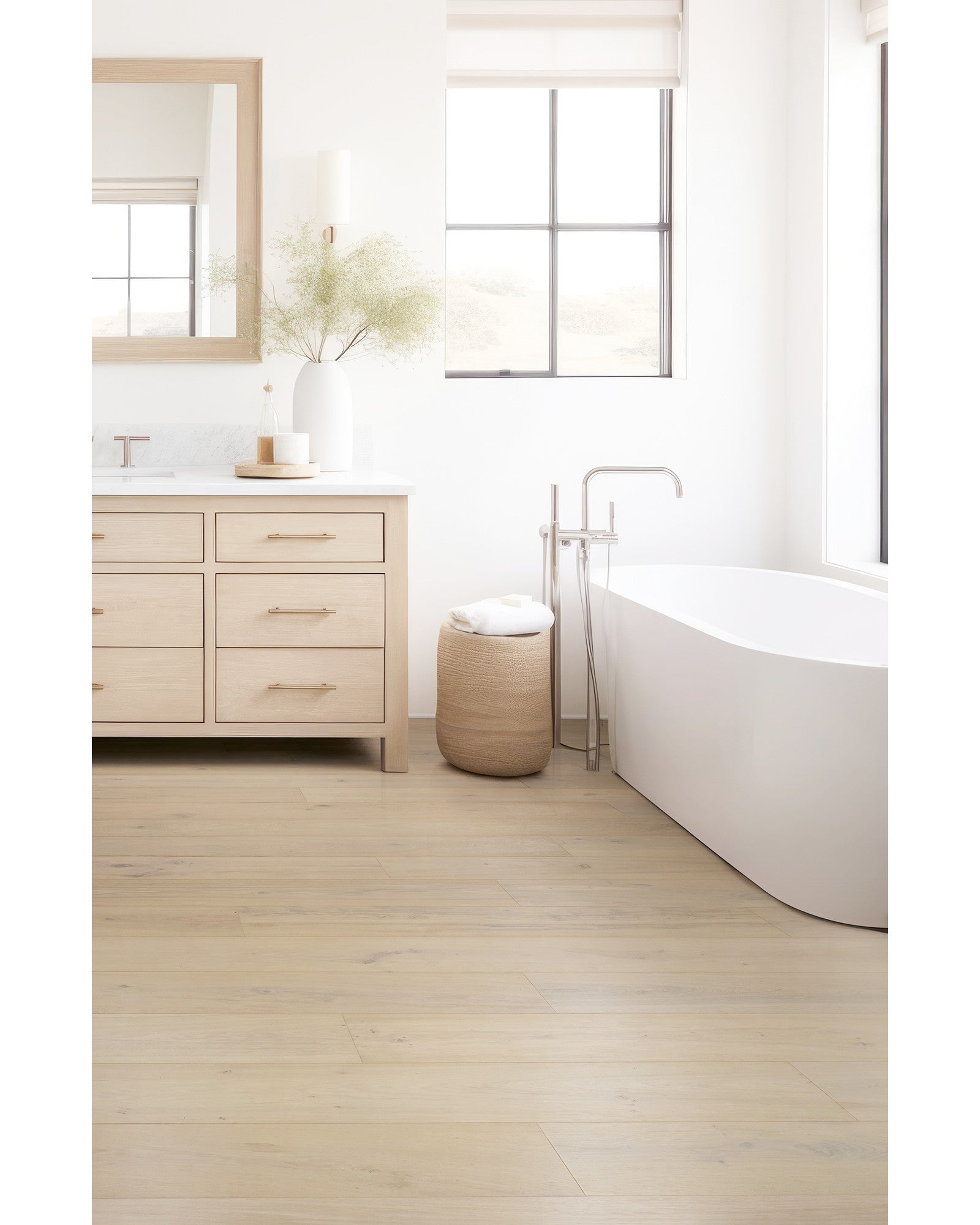 Mohawk Madera Trace in Natural Stone Oak, Engineered Wood room scene