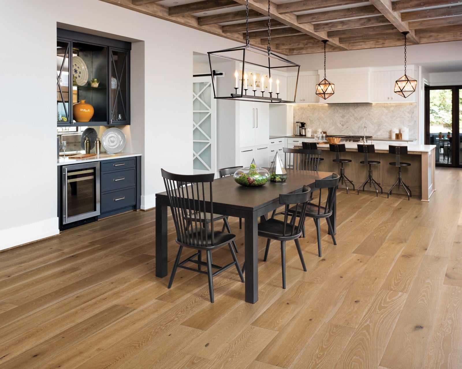 Mohawk Brendwood in Roasted Oak, Engineered Wood room scene