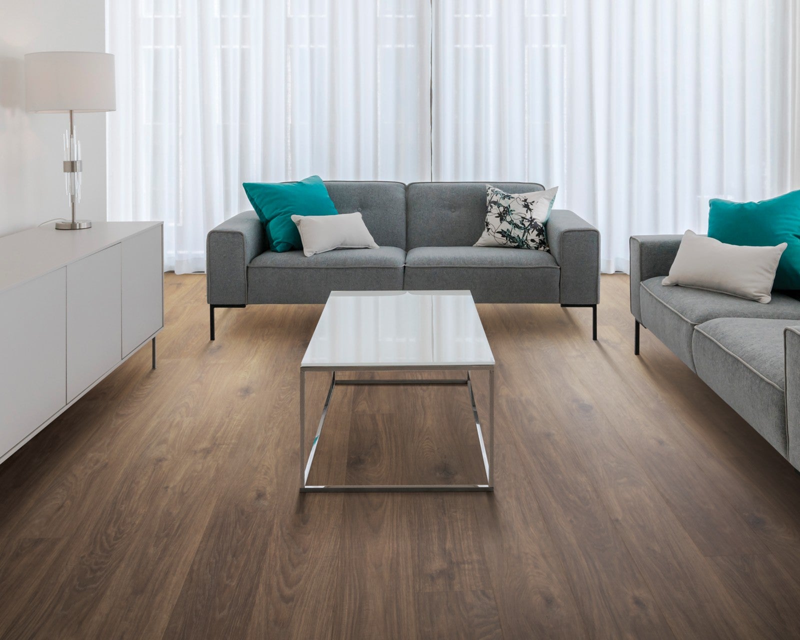 Mohawk Casita Terrace in Rustic Forest Oak, Laminated Wood room scene