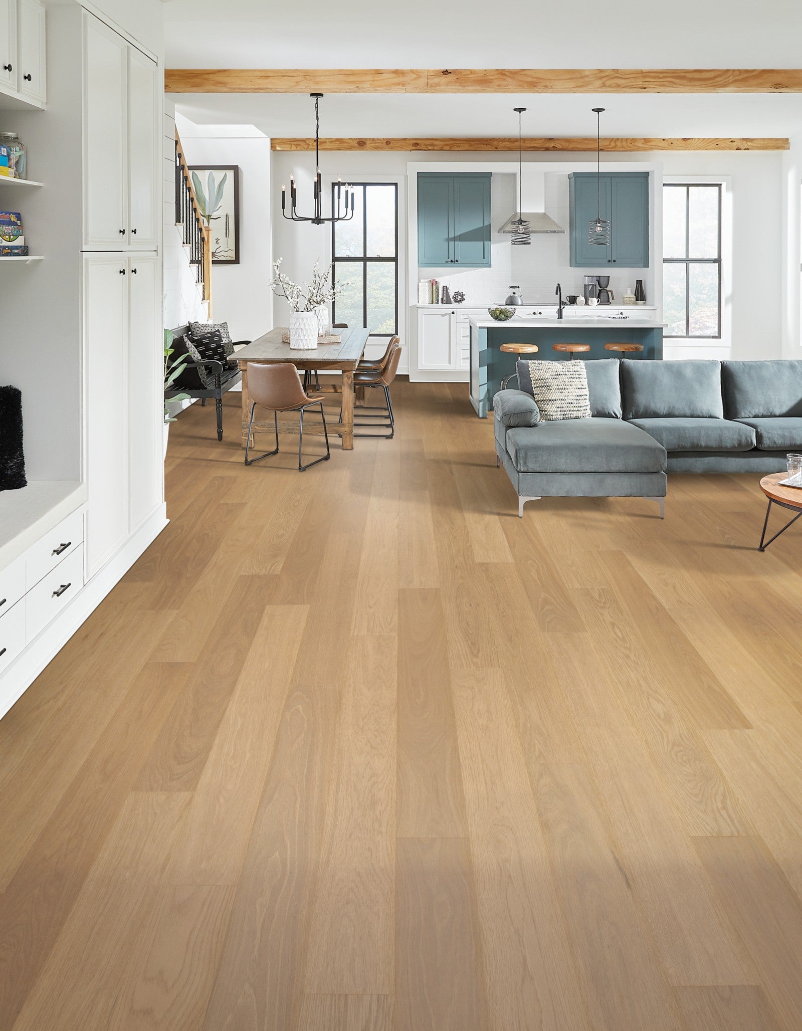 Mohawk Adler Creek in Toasted Timber Oak, Laminated Wood room scene