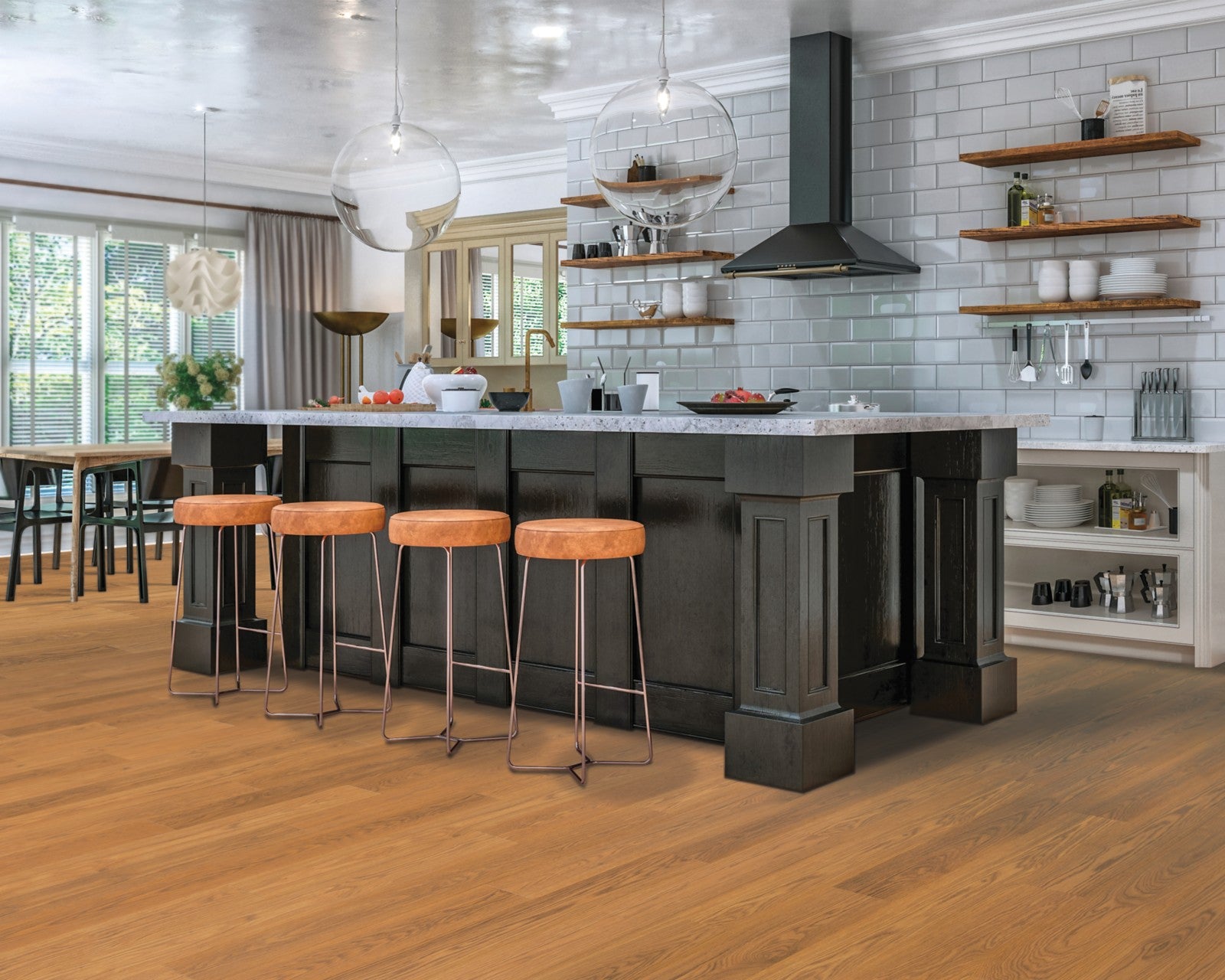 Mohawk Sterlington in Malted Barley Oak, Laminated Wood room scene
