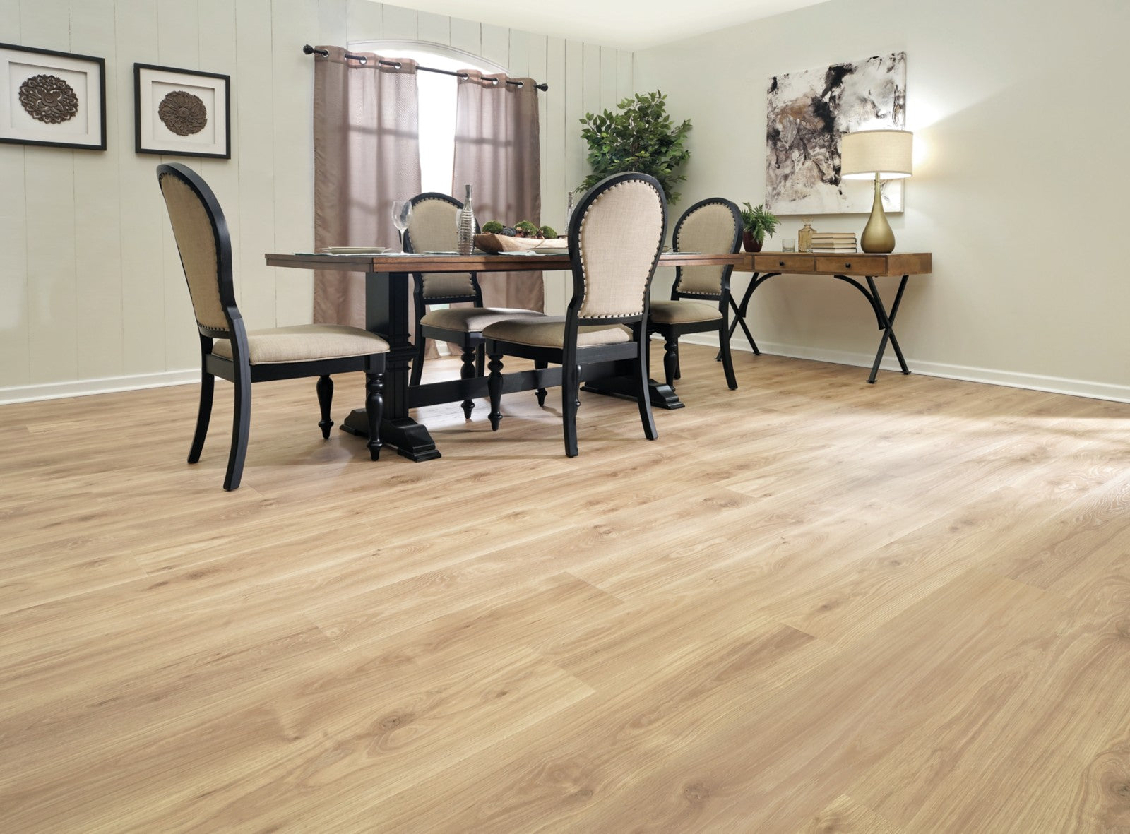 Mohawk Ivey Gates in Nantucket Beige Oak, Laminated Wood room scene