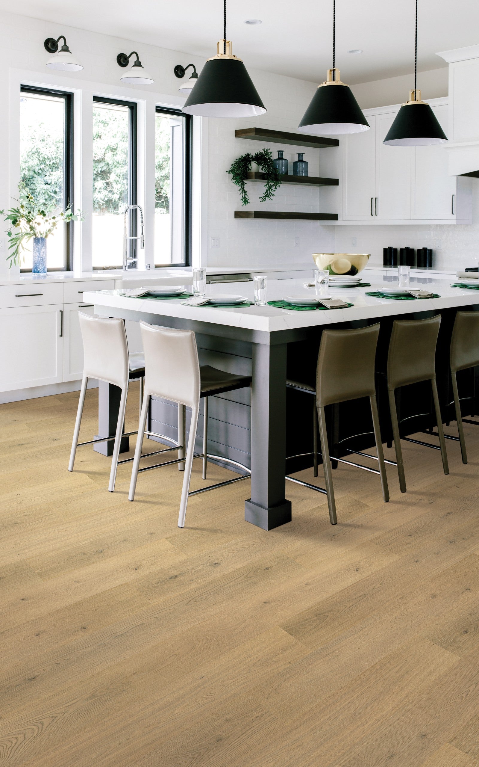 Mohawk Hampton Villa in Tulip Shell Oak, Laminated Wood room scene