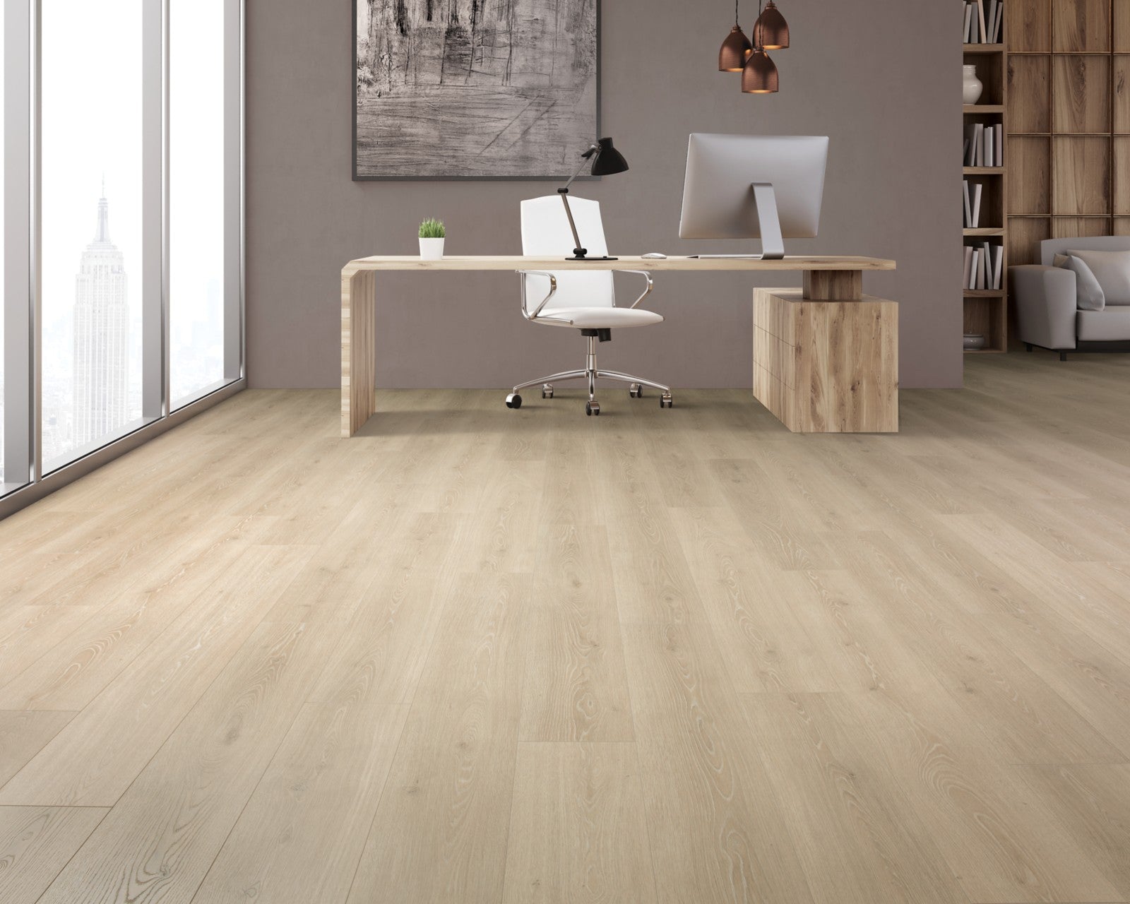 Mohawk Boardwalk Collective in Sail Cloth, Laminated Wood room scene