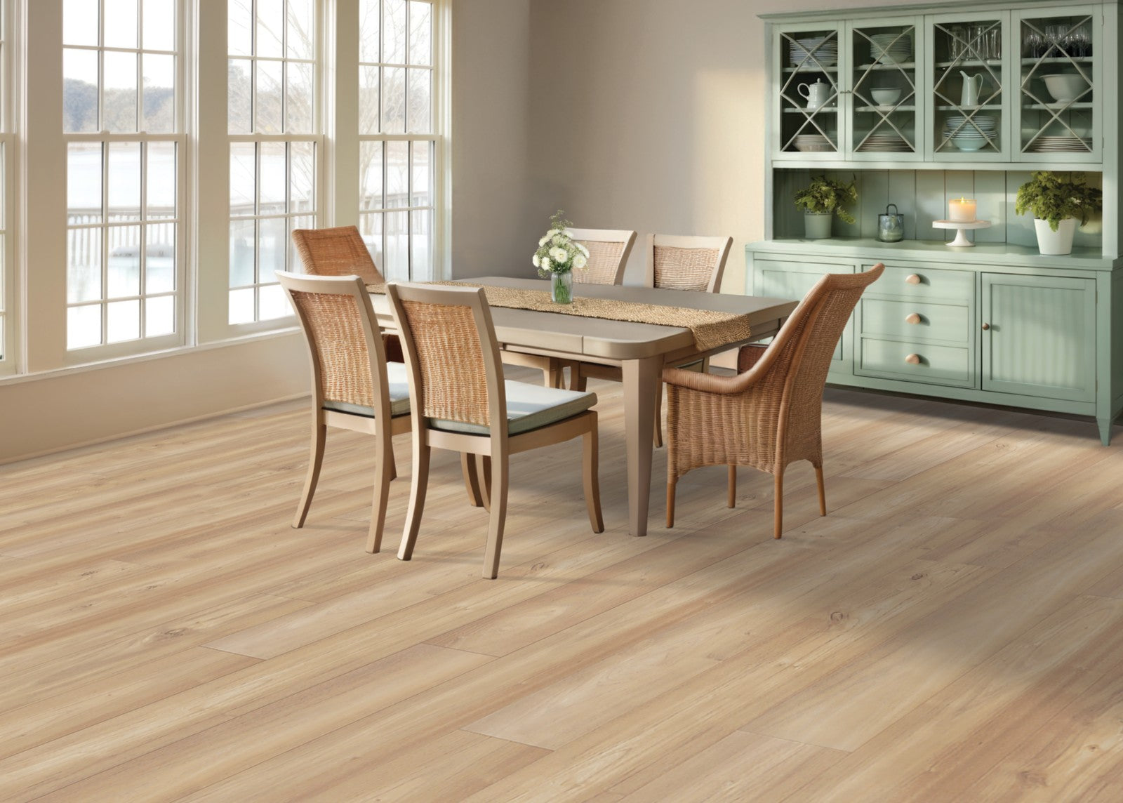 Mohawk Charlotte Woods in Sesame Acacia, Laminated Wood room scene