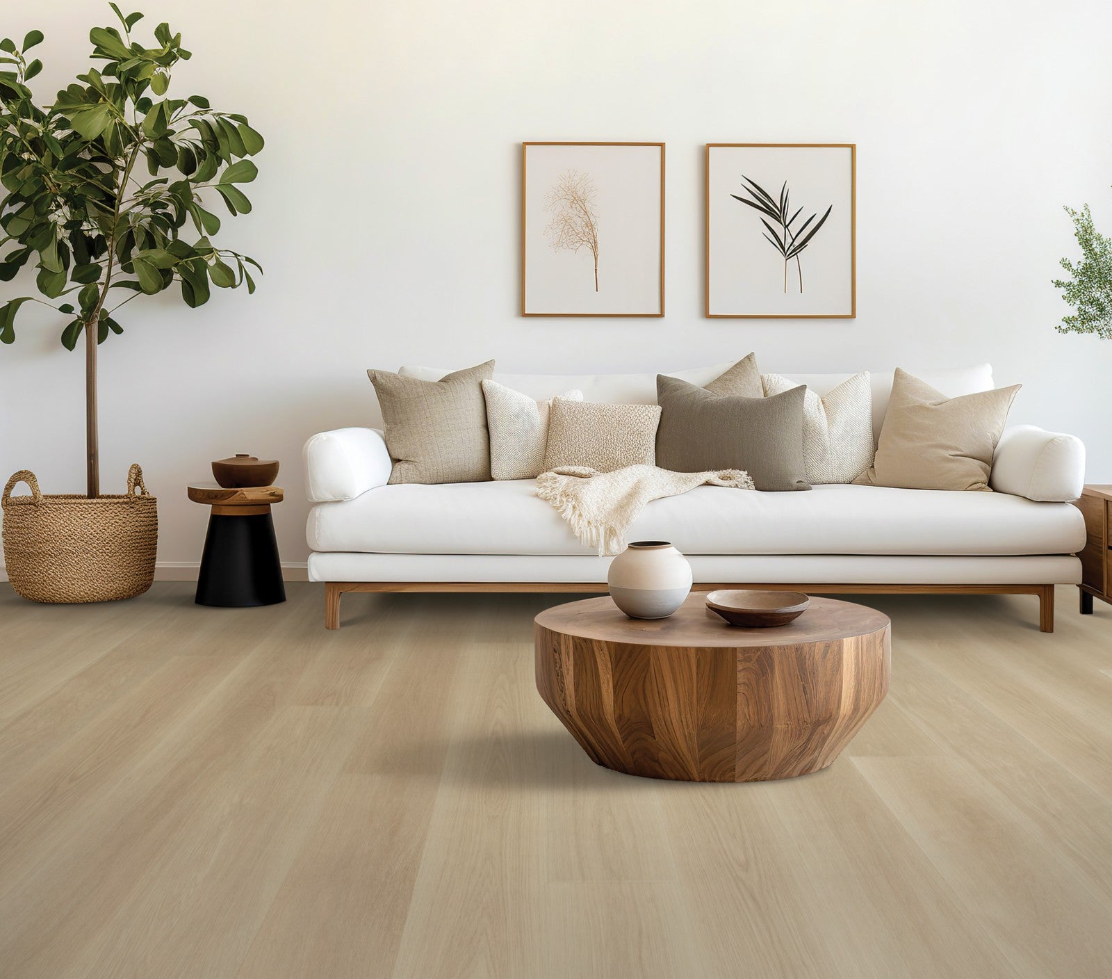 Mohawk Kentmore Lodge in Pure Linen Oak, Resilient/Vinyl room scene