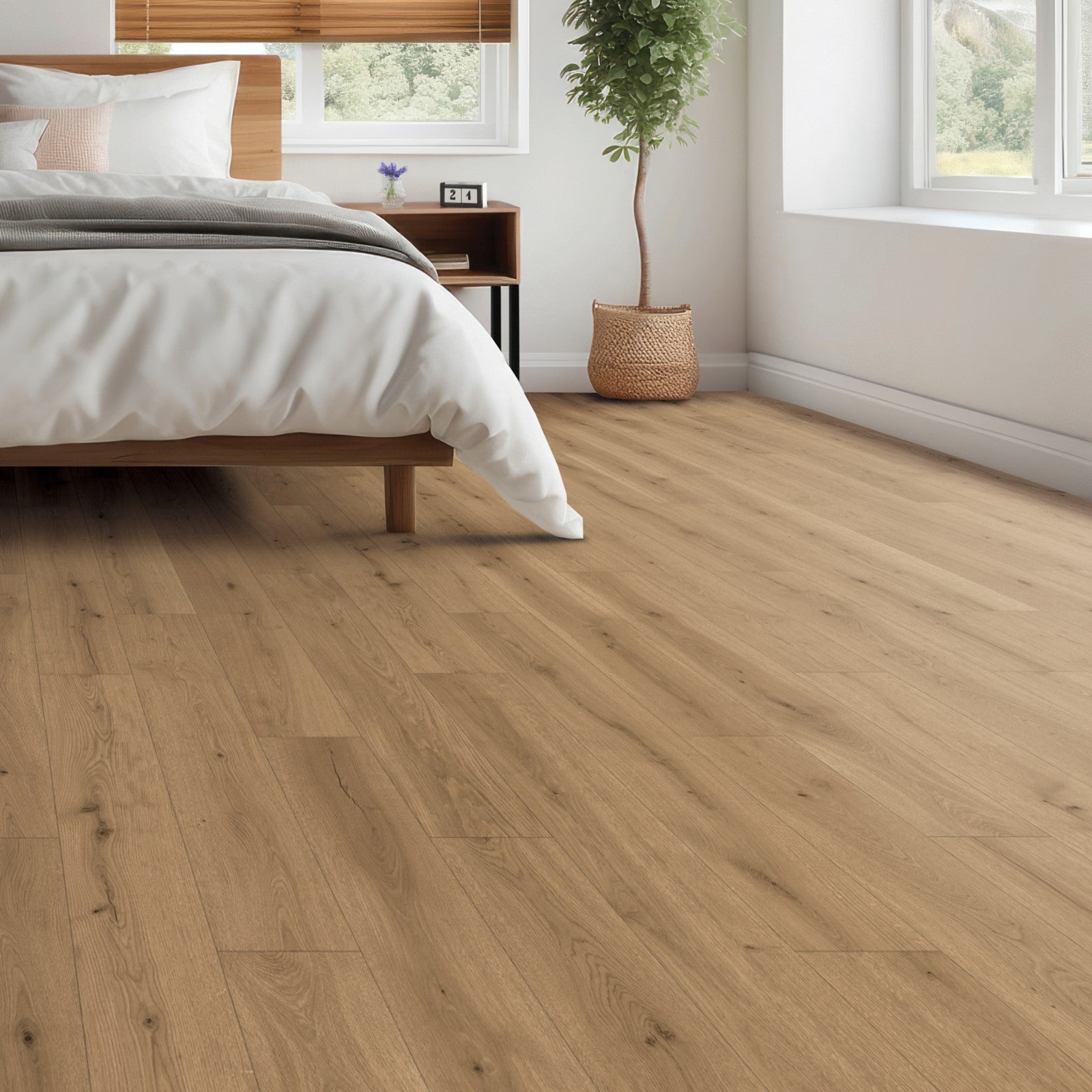 Mohawk Saylor's Cove in Toasted Bark Oak, Resilient/Vinyl room scene