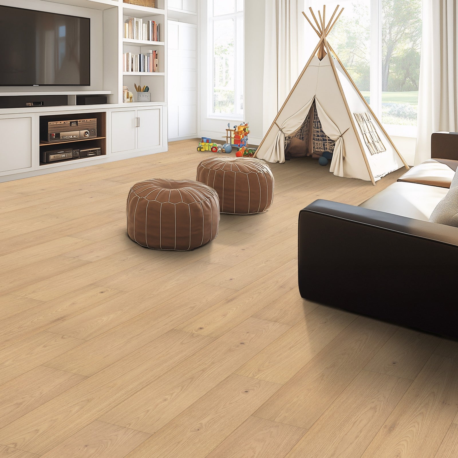 Mohawk Landry Valley in Light Fawn Hickory, Resilient/Vinyl room scene