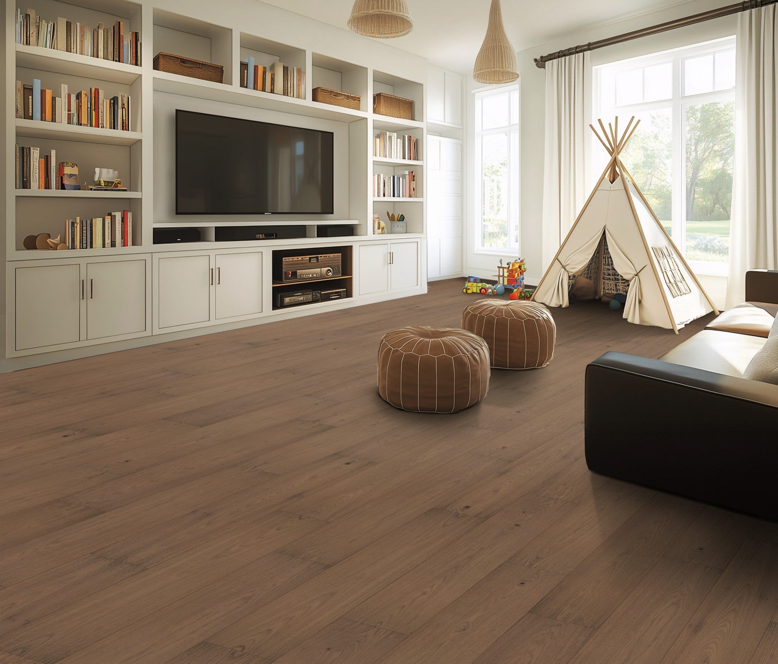 Mohawk Landry Valley in Rue Brown Hickory, Resilient/Vinyl room scene
