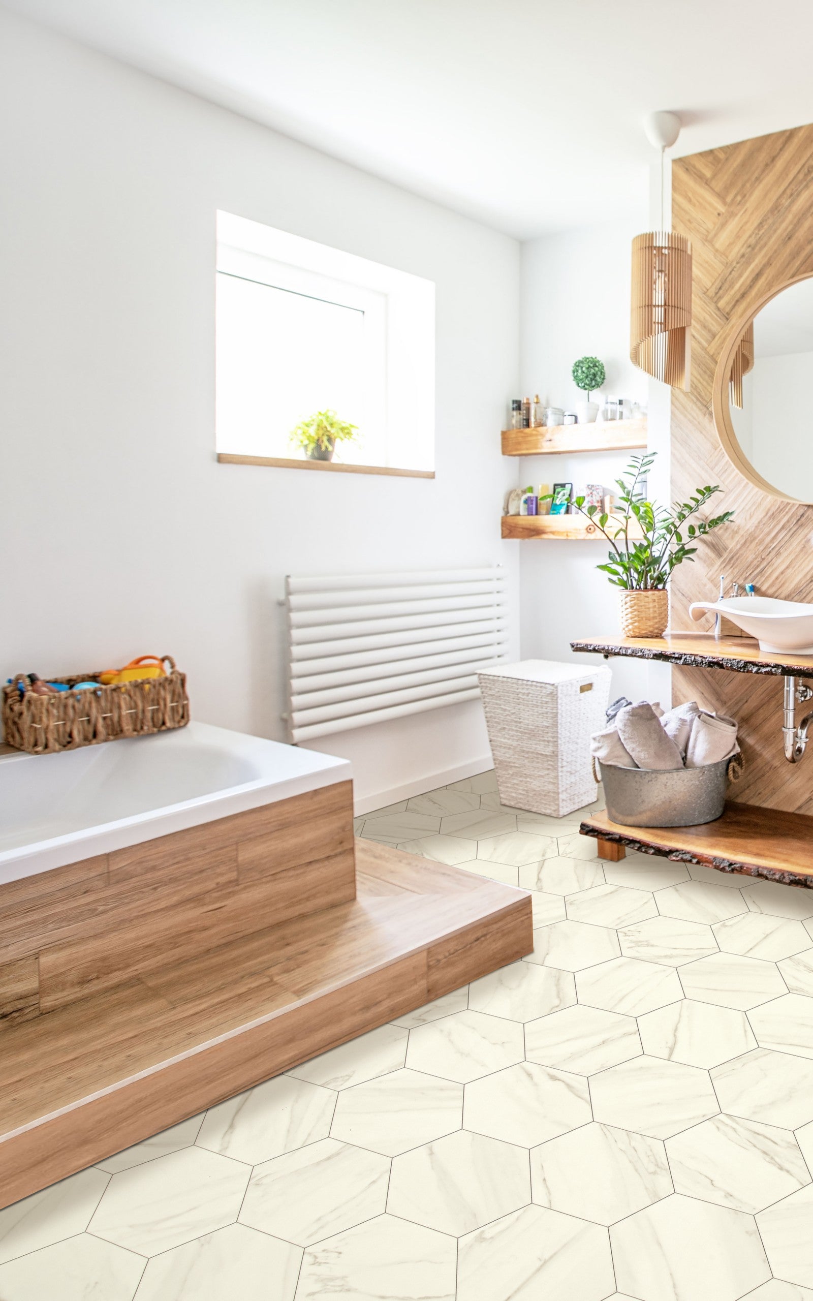 Mohawk Aspen Harvest in Freshwater Pearl, Resilient/Vinyl room scene