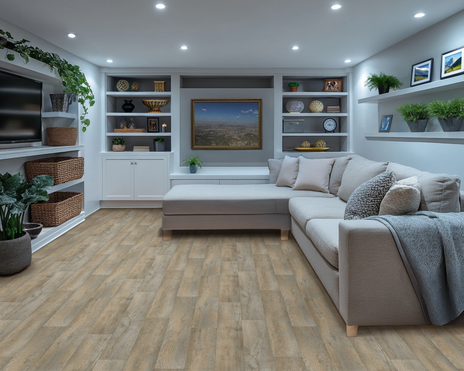 Mohawk Gateway in Wool Oak, Resilient/Vinyl room scene