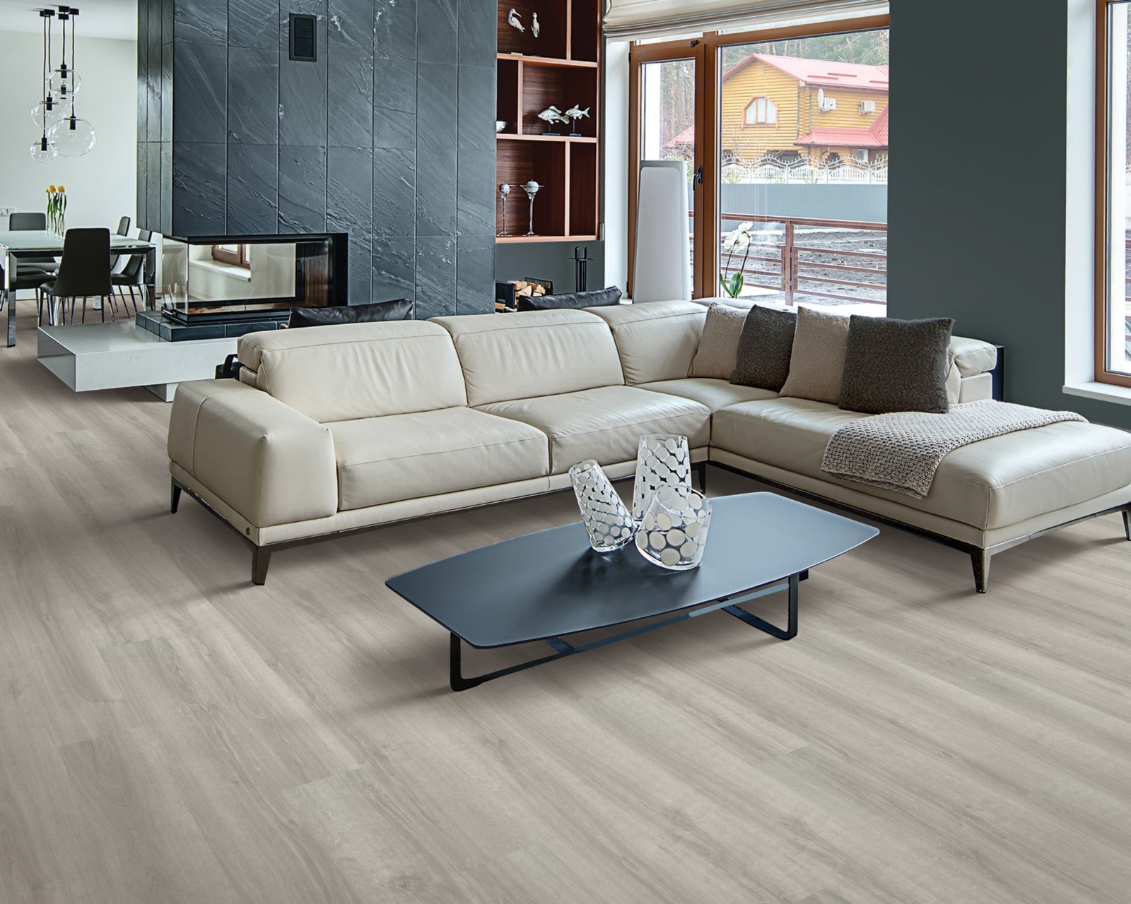 Mohawk Dodford 20 Db in Chinchile Oak, Resilient/Vinyl room scene