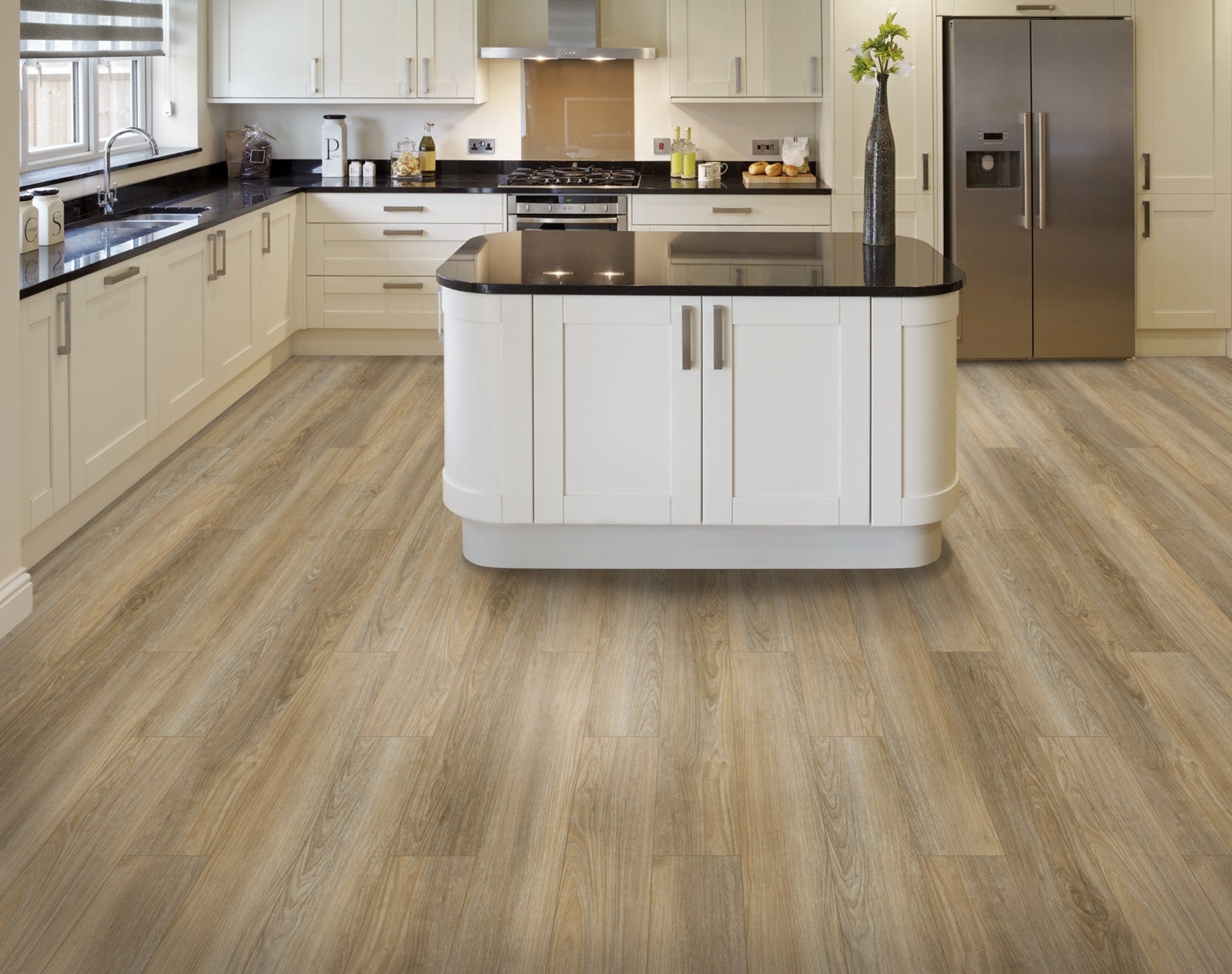 Mohawk Discovery Ridge in Brushed Beige, Resilient/Vinyl room scene