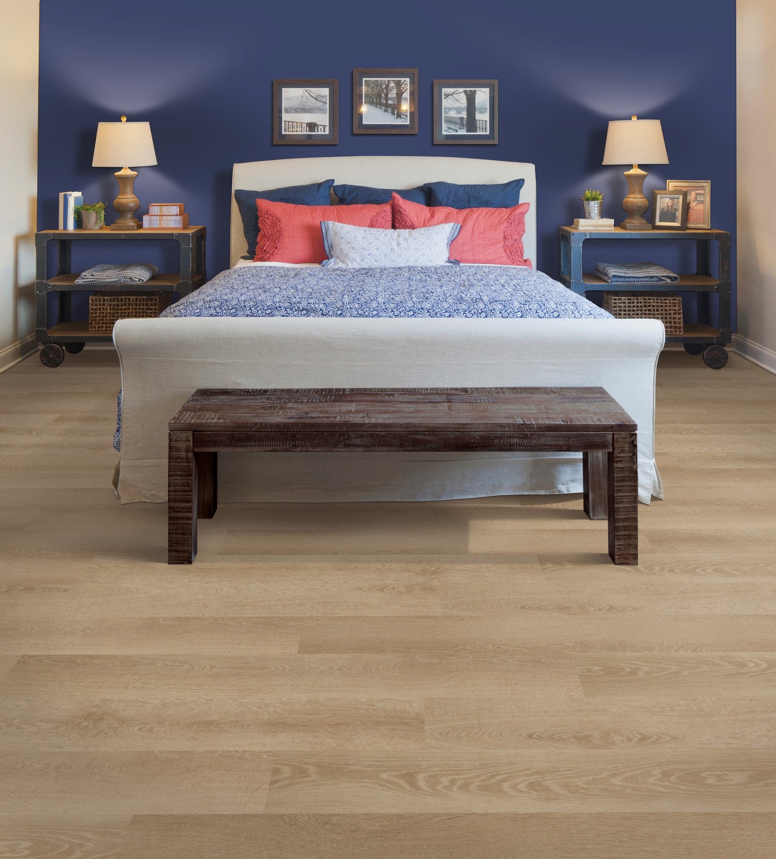 Mohawk Pro Solutions in Driftwood, Resilient/Vinyl room scene