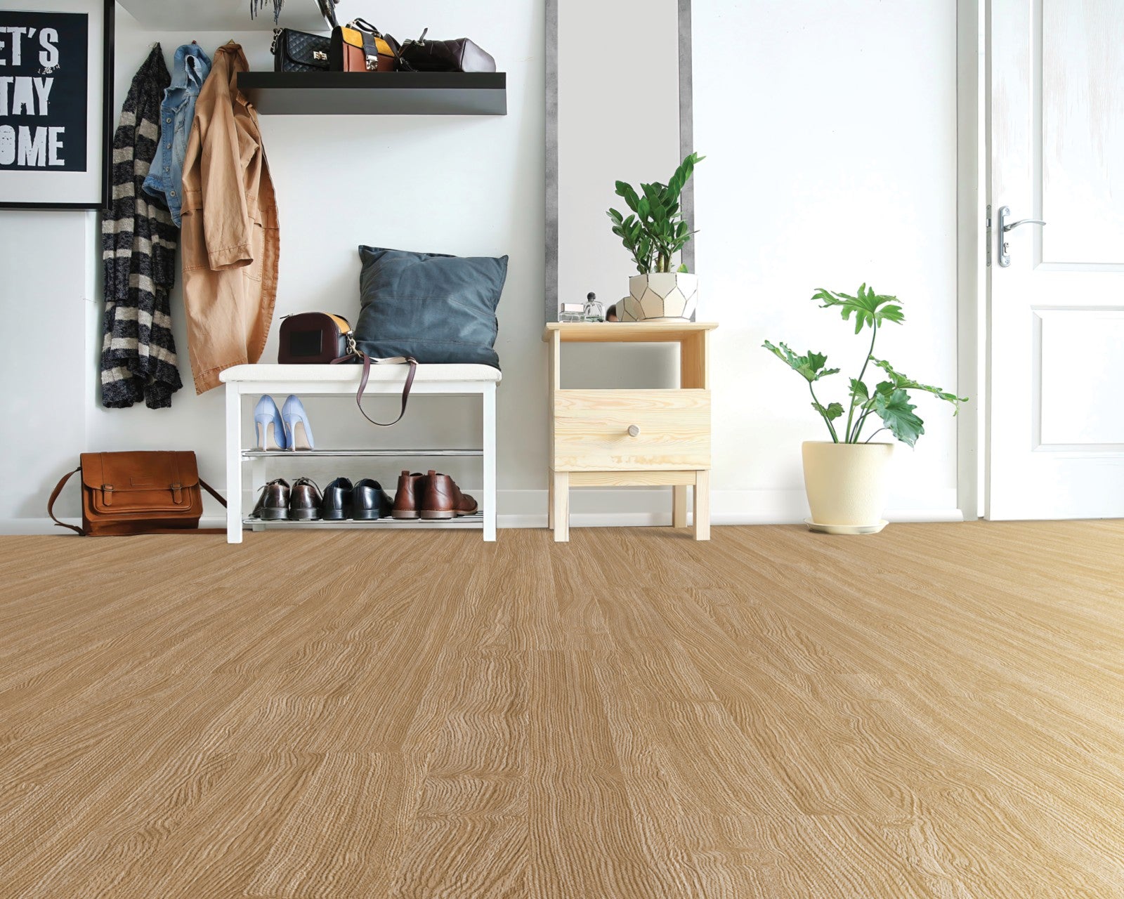 Mohawk Pro Solutions in Toffee, Resilient/Vinyl room scene