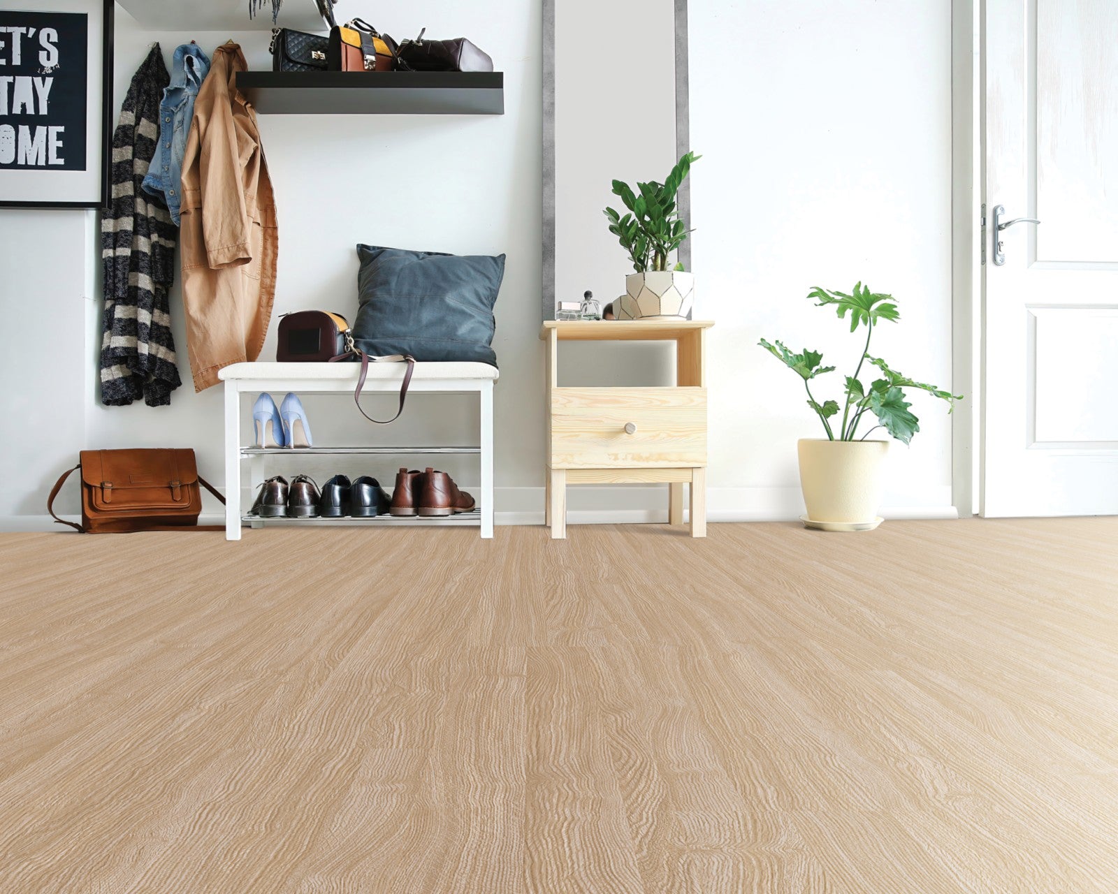 Mohawk Pro Solutions II in Latte, Resilient/Vinyl room scene