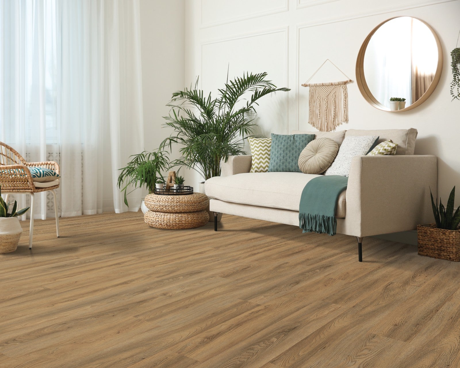 Mohawk Pro Solutions II in Caramel, Resilient/Vinyl room scene