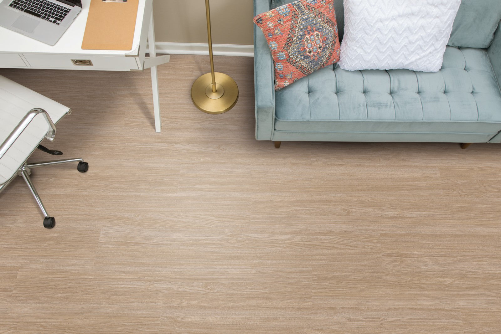 Mohawk Pro Solutions III in Latte, Resilient/Vinyl room scene