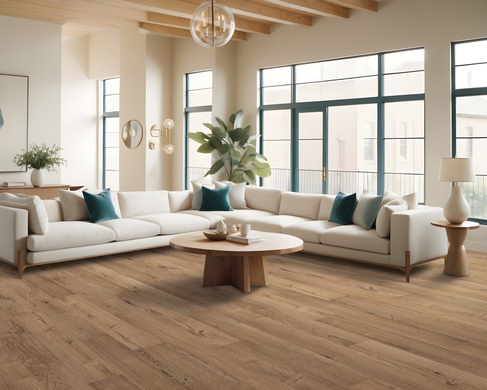 Mohawk Ashland Crest in Fern, Resilient/Vinyl room scene