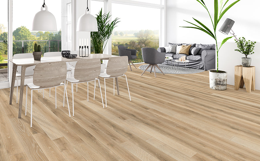 European Oak Corvin engineered hardwood room scene