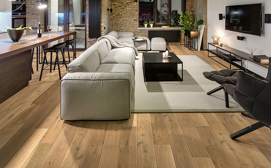 European Oak Caerphilly engineered hardwood room scene