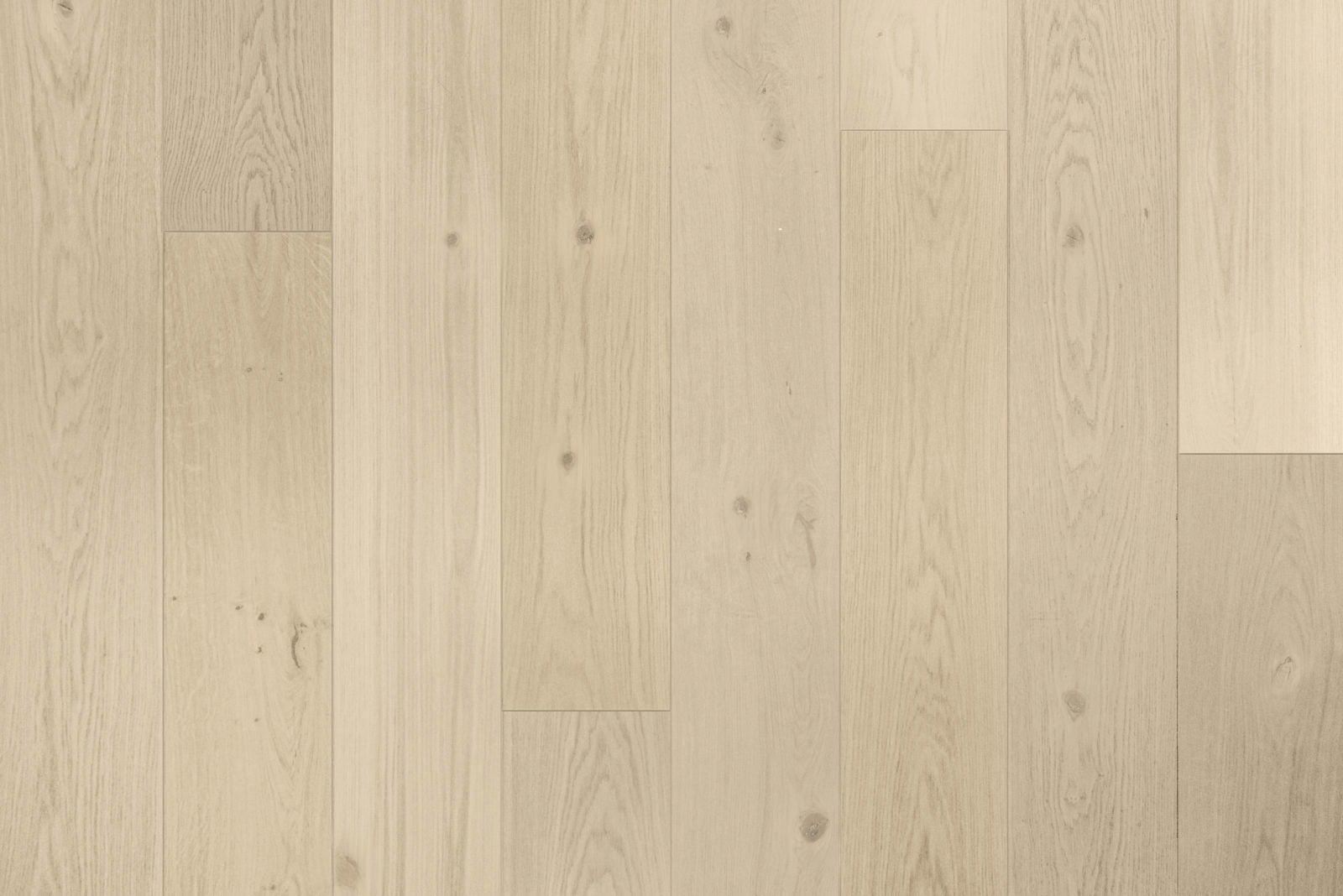 Garrison Beverly Hills Alpine engineered hardwood plank, light European Oak, wire brushed, micro-beveled edge, 9-1/2 in. wide
