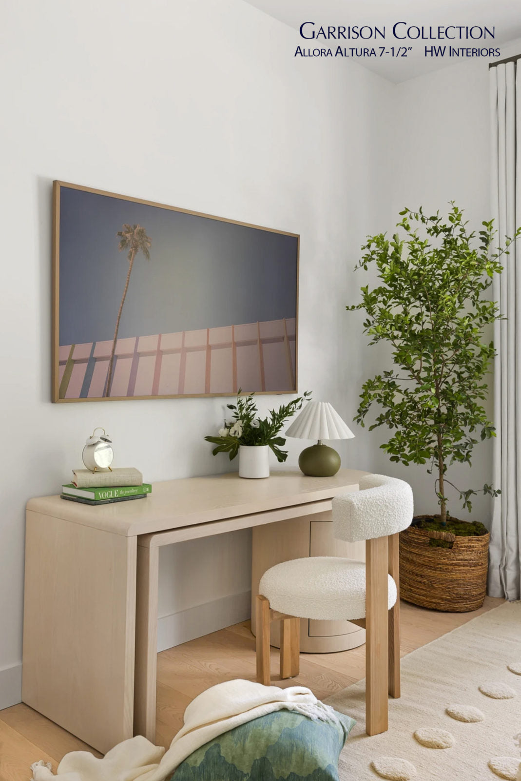 Allora Altura European Oak engineered hardwood flooring installed in an open, light-filled modern living room.