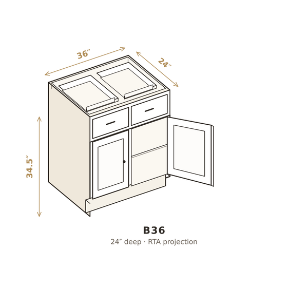 B36 3D sketch