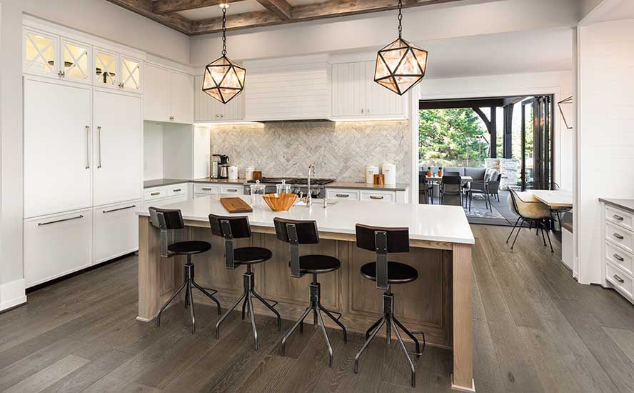 Oak Devon engineered hardwood room scene
