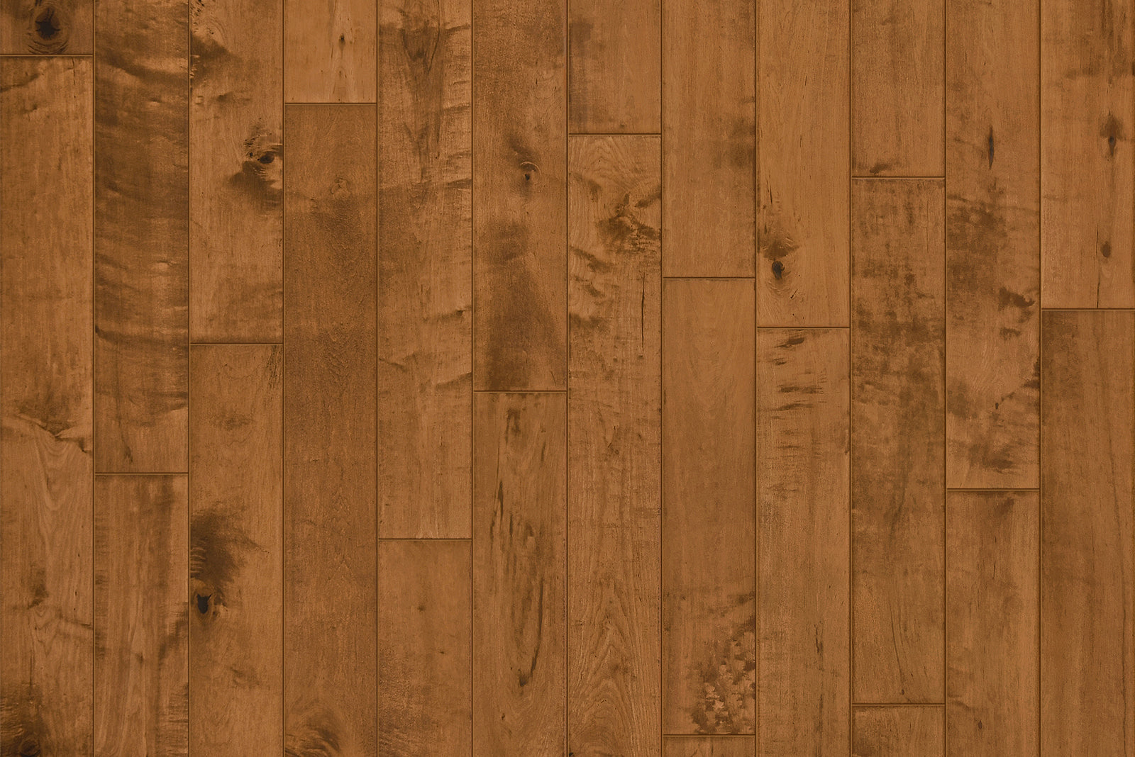 Garrison II Smooth Chestnut engineered hardwood plank showing warm maple grain and micro-beveled edge detail