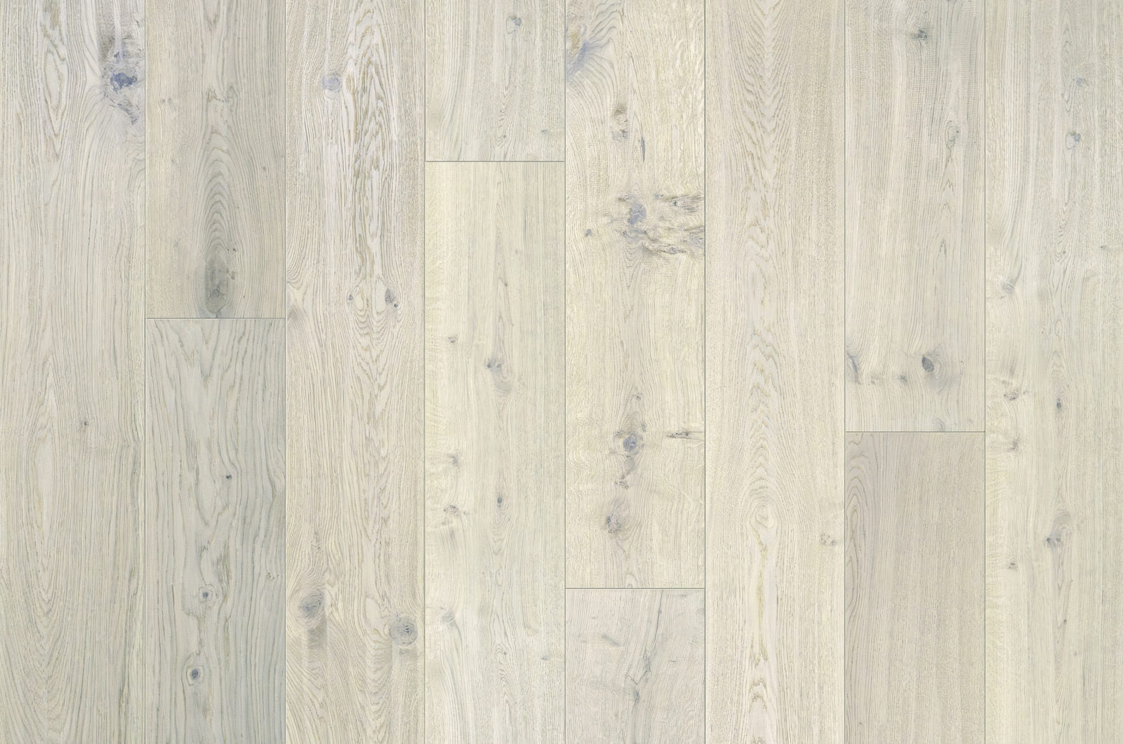 Garrison Legends Brescia 9-1/2-inch European Oak engineered hardwood plank in cool gray with wire-brush texture