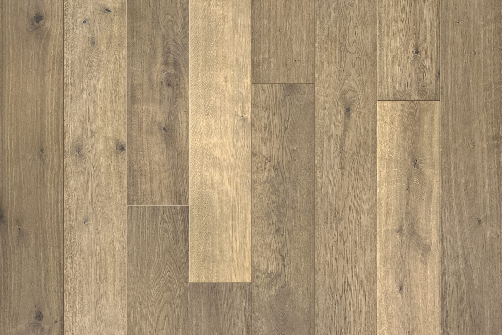 Garrison Legends Monza engineered hardwood, 9-1/2-inch European Oak plank with golden tone and light wire-brush texture
