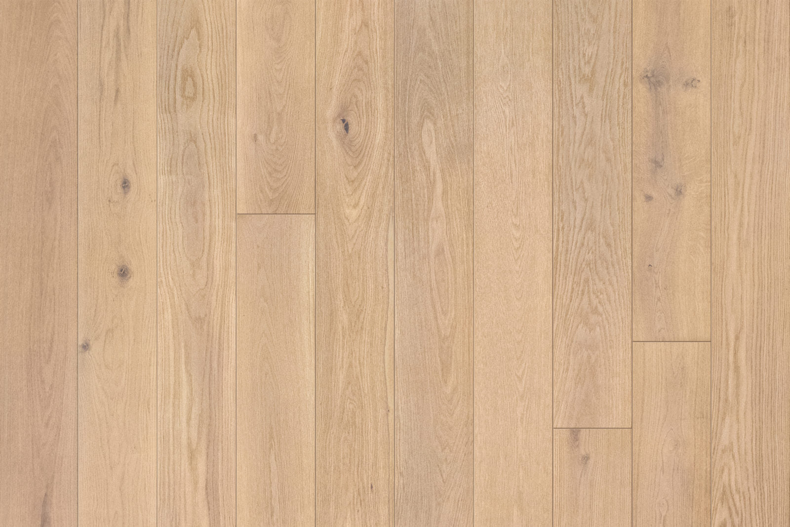 Garrison Legends Pinot engineered hardwood, 7-1/2 inch European Oak plank with light wire-brush texture and warm golden tone