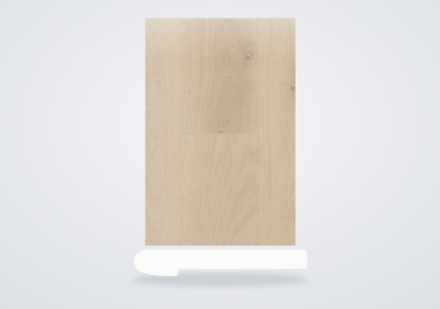 Mohawk Coastal Couture Plus Engineered Hardwood White Cap Oak Flush Stair Nose
