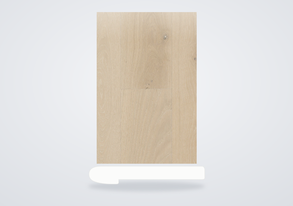 Mohawk Coastal Couture Plus Engineered Hardwood White Cap Oak Flush Stair Nose