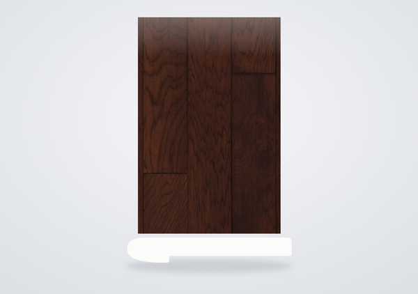 Mohawk Windridge Hickory Engineered Hardwood Coffee Hickory Flush Stair Nose