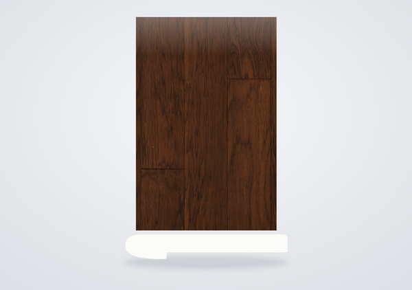 Mohawk Windridge Hickory Engineered Hardwood Mocha Hickory Flush Stair Nose