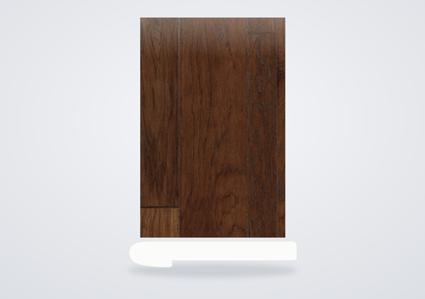Mohawk Weathered Portrait Engineered Hardwood Coffee Hickory Flush Stair Nose