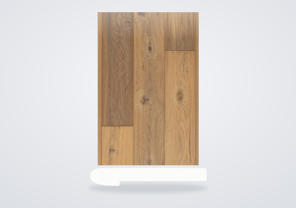 Mohawk Seaside Tides Engineered Hardwood Sandbar Oak Flush Stair Nose