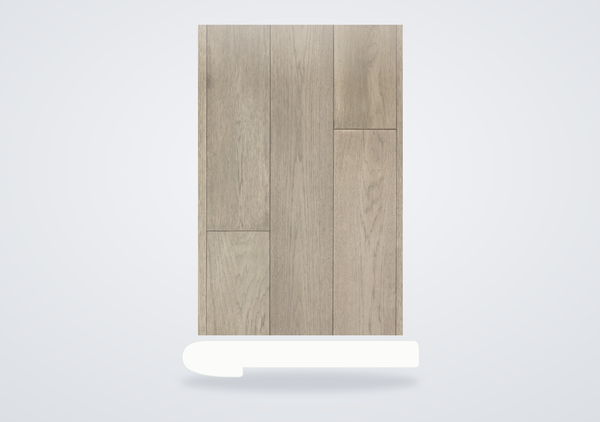Mohawk Beachside Villa Engineered Hardwood Ocean Pearl Hickory Flush Stair Nose