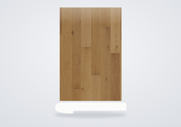 Mohawk Wyndham Farms Engineered Hardwood Weathered Oak Flush Stair Nose