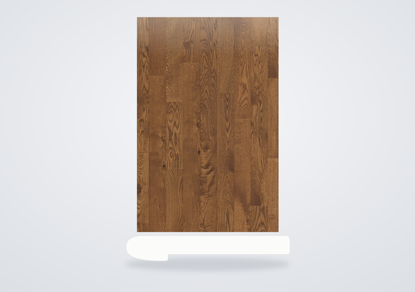 Mohawk Magnolia Path Engineered Hardwood Tudor Brown Oak Flush Stair Nose