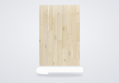 Mohawk Caspian Cliffs Engineered Hardwood Smoked Oyster Oak Flush Stair Nose