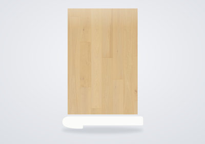 Mohawk Madera Trace Engineered Hardwood Antiqued Plaster Oak Flush Stair Nose