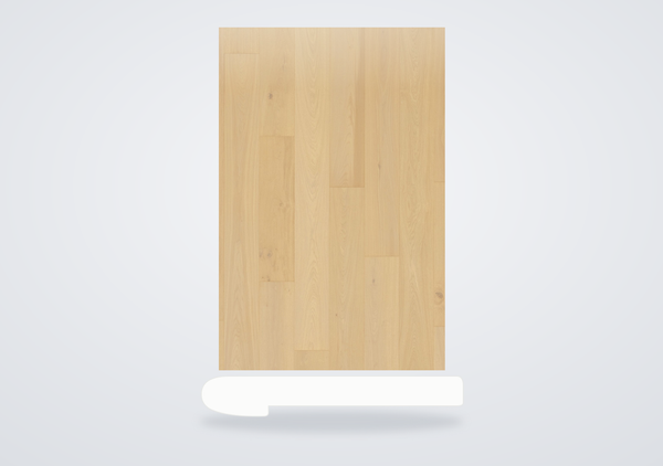 Mohawk Madera Trace Engineered Hardwood Antiqued Plaster Oak Flush Stair Nose