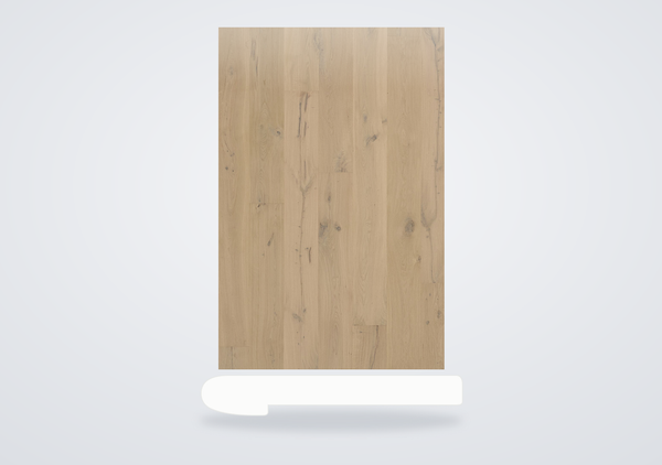 Mohawk Madera Trace Engineered Hardwood Topeka Taupe Oak Flush Stair Nose