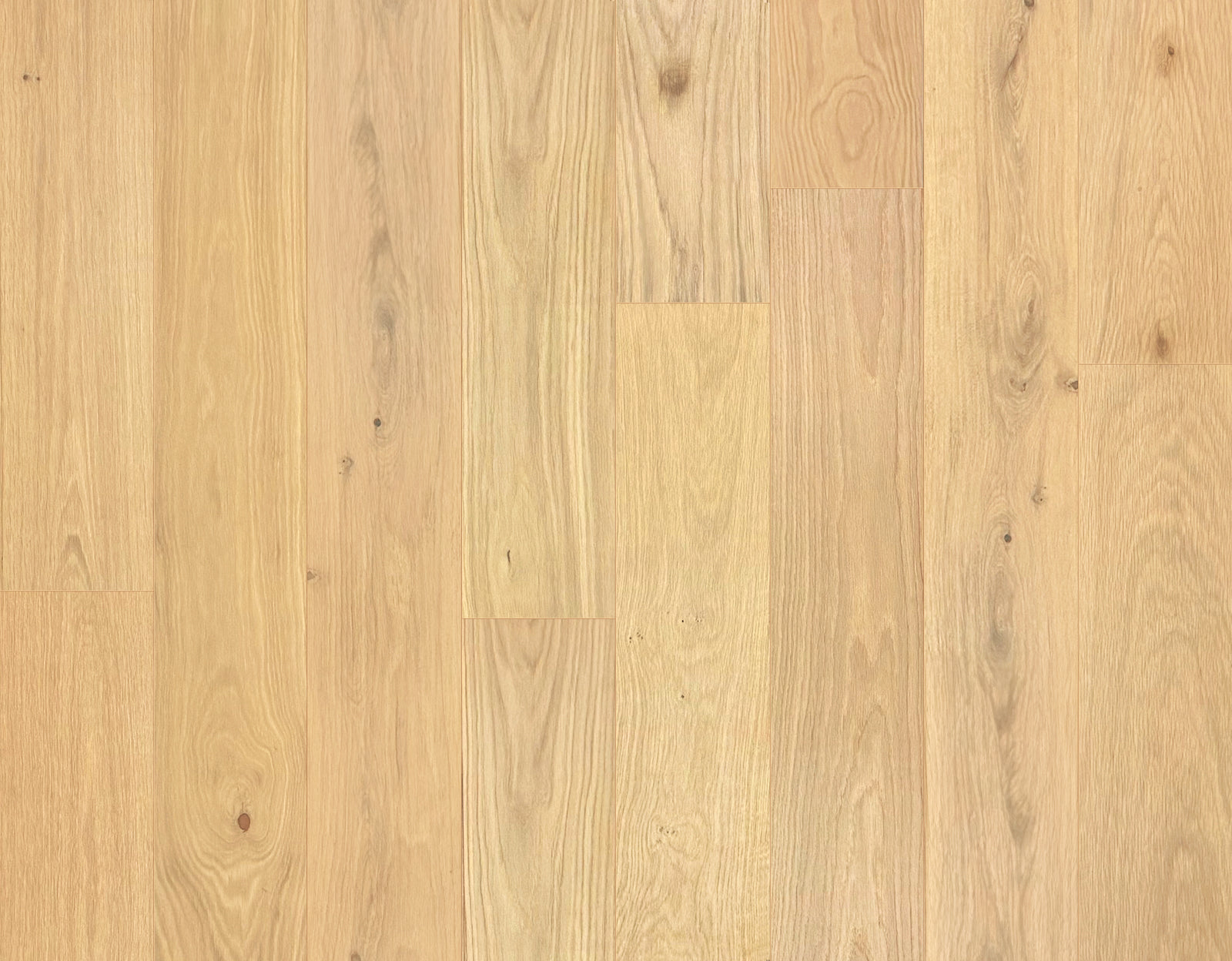 Garrison Newport Manhattan Beach engineered hardwood, 7-1/2 in. wire-brushed European Oak plank with micro-beveled edges.
