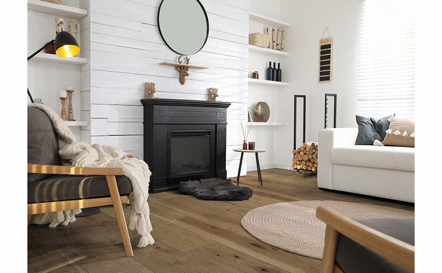 Hickory Apollo engineered hardwood room scene