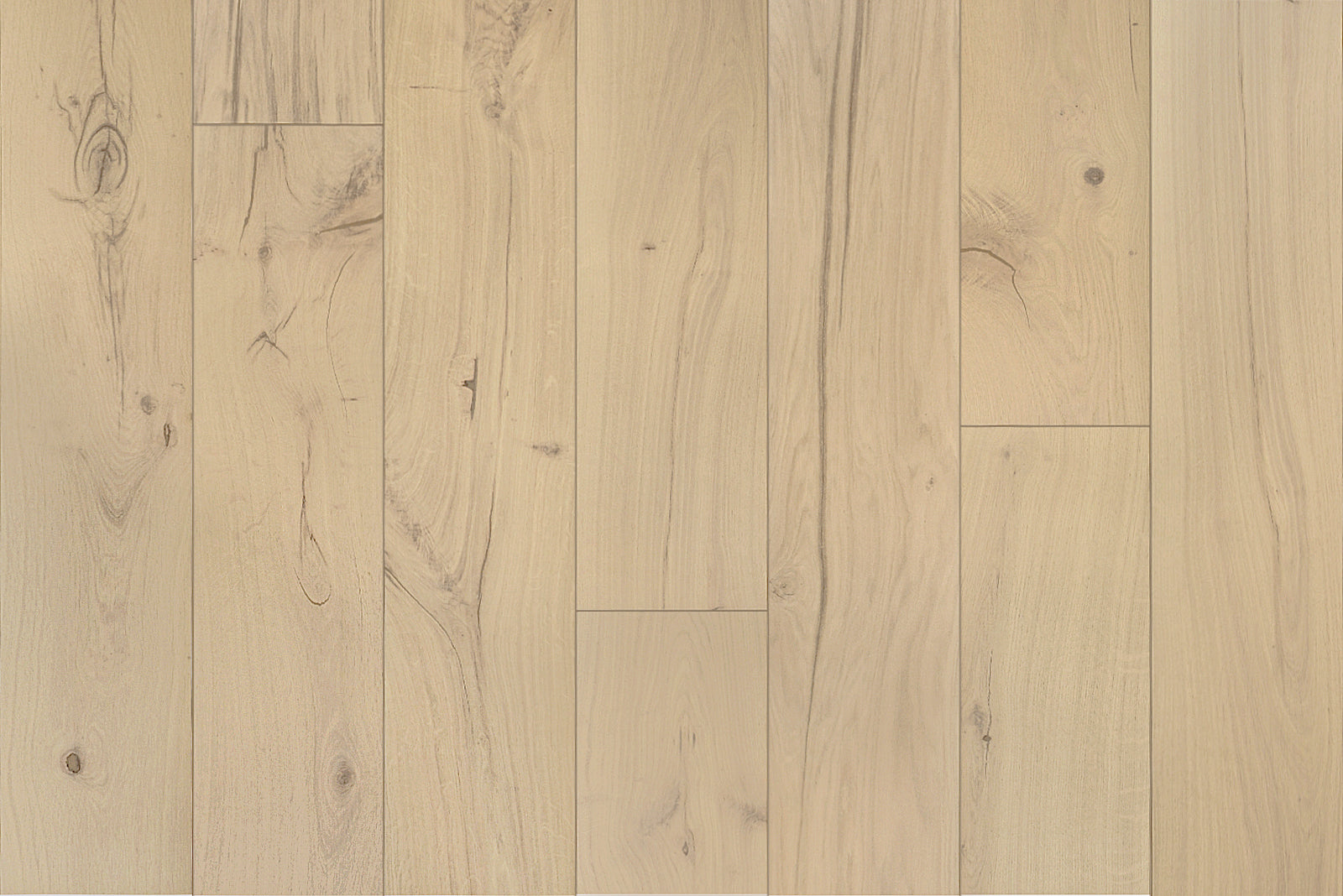 Garrison Private Selection Sahara engineered hardwood plank, light wire-brushed European Oak with micro-beveled edges